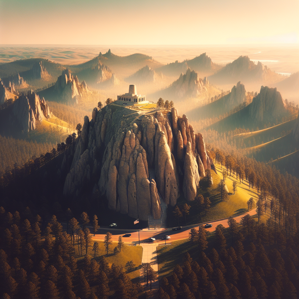 Mount Rushmore National Memorial in the Black Hills, South Dakota